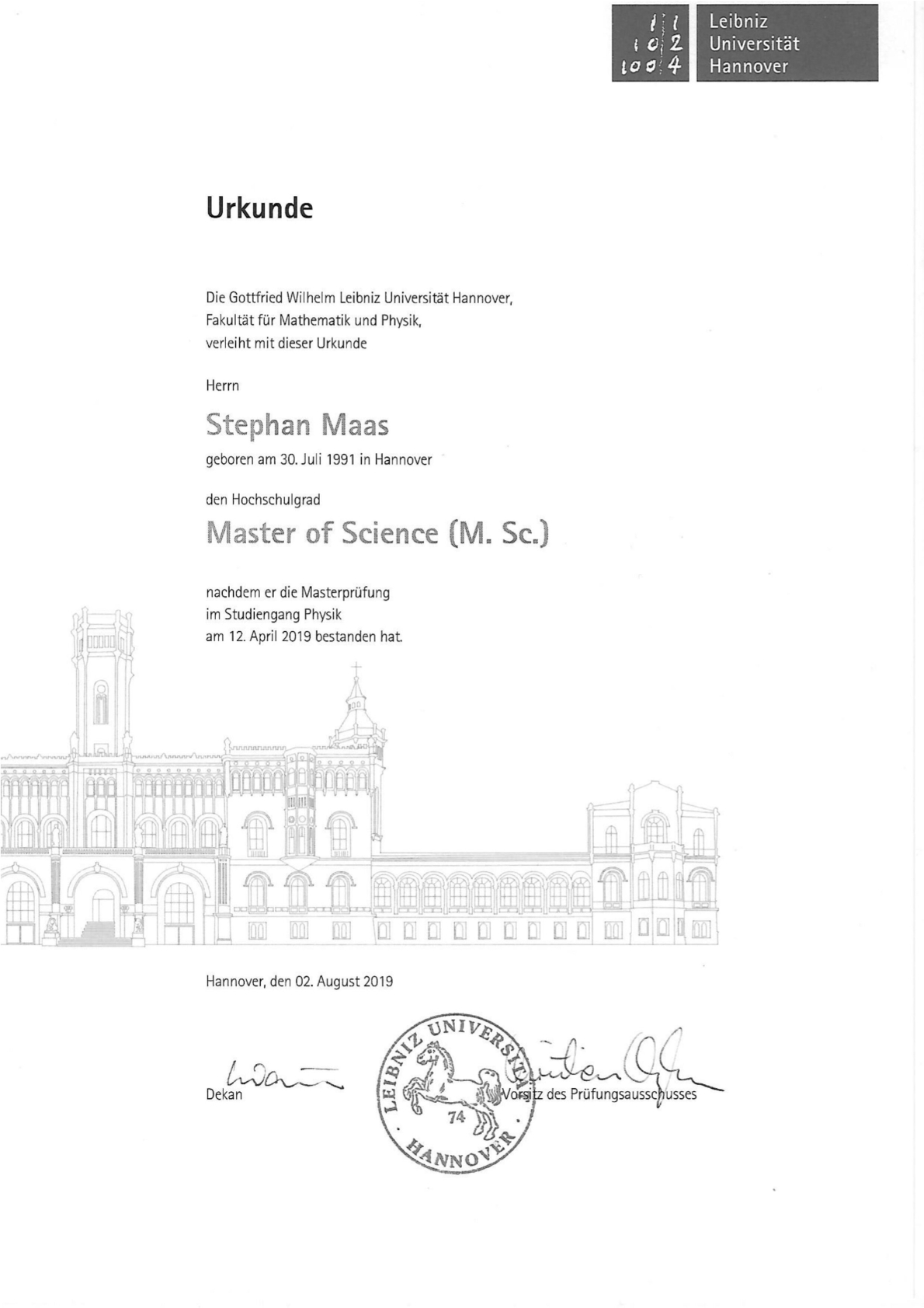 Masterzeugnis